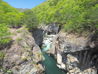 龍王峡むささび橋付近