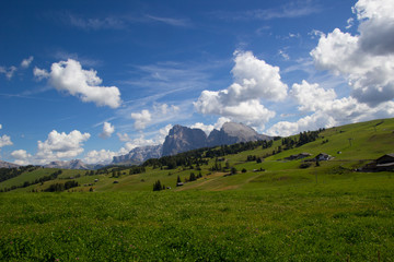 Panoramaansicht auf der Seiser Alm