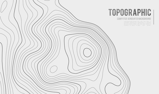Grey contours vector topography. Geographic mountain topography vector illustration. Topographic pattern texture. Map on land vector terrain. Elevation graphic contour height lines. Topographic map