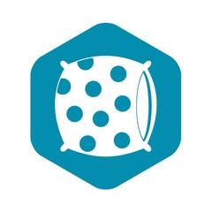Pillow with dots icon. Simple illustration of pillow with dots vector icon for web