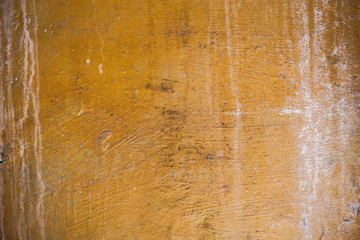 Old yellow painted wall