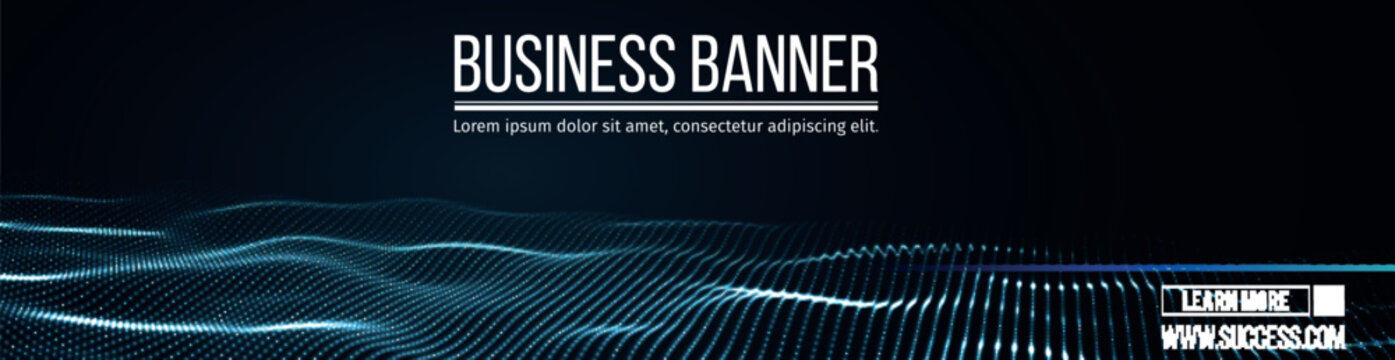 Computer vector banner. Business banner design EPS 10