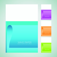 Modern Abstract Colorful Wavy Paper Art Style Background Sets For All business beauty company with luxury high end look