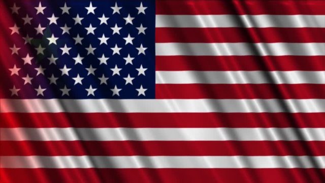 4K USA Flag Slowly Covers China Flag Trade War Concept