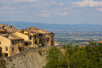 Fototapeta na wymiar Panorama ansicht von Montalcino