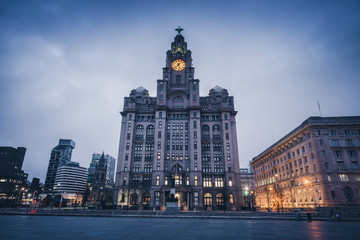 Obraz premium Royal Liver Building in Liverpool