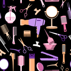 hairdressing seamless background