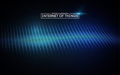 Internet of things background. Iot technology background EPS 10