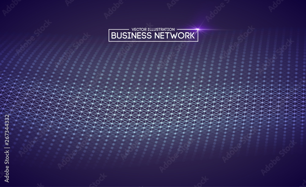 Poster artificial intelligence automation technology background. augmented reality vector design. vector ep