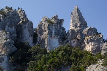 Felsformation an der Küste Sardiniens