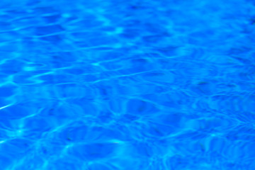 Blue ripped water in swimming pool
