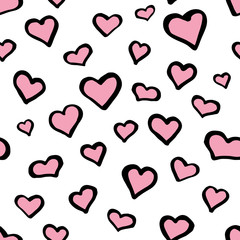 Black and white hand drawn illustration of retro scooter