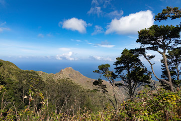 Fototapeta na wymiar Ocean view from Anaga Natural Park on Tenerife