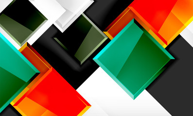 Color squares futuristic abstract background