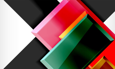 Colorful square and rectangle blocks background