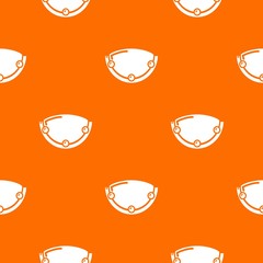 Oval lamp pattern vector orange for any web design best