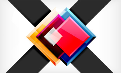 Color squares futuristic abstract background