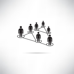 Fototapeta premium people network, people connection icon