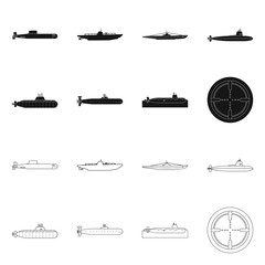Vector design of war  and ship symbol. Collection of war  and fleet stock symbol for web.