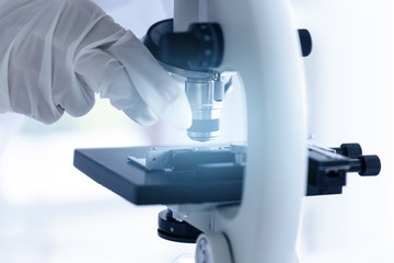 Science laboratory research and development, Medical laboratory, Scientific and healthcare research, Hand and microscope equipment