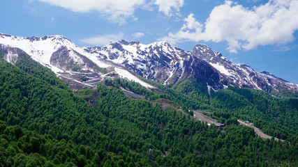 Fototapeta na wymiar Rosa Khutor. Caucasus Mountains