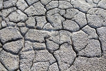 Cracked dry ground