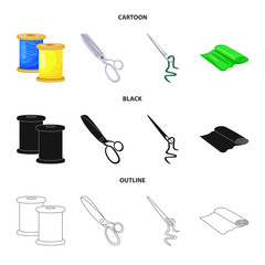 Obraz premium Vector design of craft and handcraft logo. Collection of craft and industry vector icon for stock.