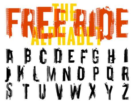 Offroad Lettering Free Ride