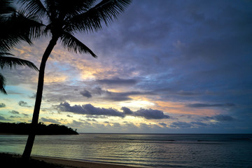 Beautiful sea view from Fiji.