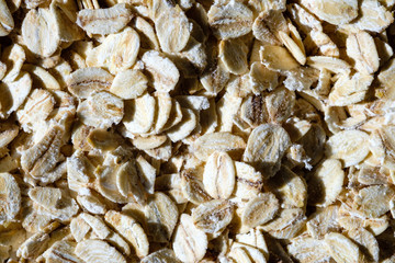 Nahaufnahme von Haferflocken