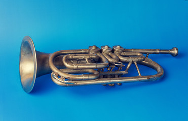 Old golden trumpet