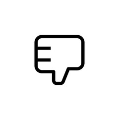 employee bad work icon design. thumb down hand sign symbol. simple clean line art professional business management concept vector illustration design.