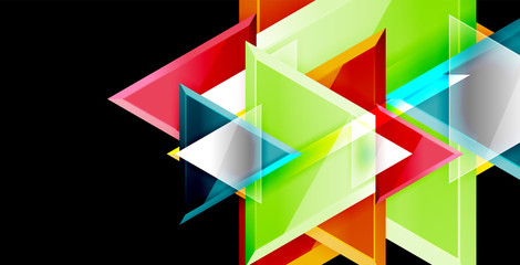 Triangle abstract background