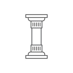 Antique Column pillar vector icon concept, isolated on white background