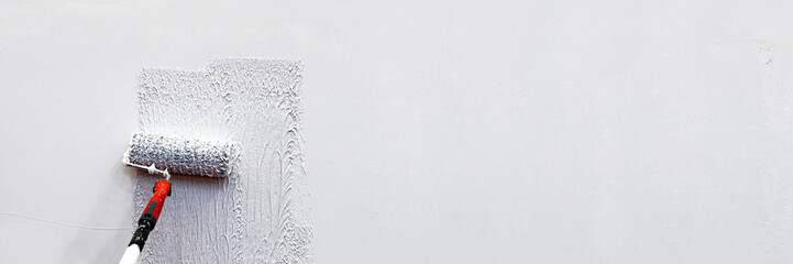 Wand, renovieren, Panorama, Banner