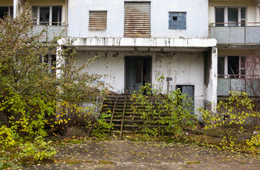 Obraz premium Pripyat. Ghost town. Abandoned house.