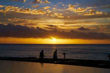 Beautiful sea view from Fiji.
