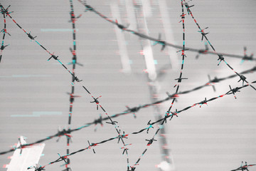 glitch abstract fence barbed wire wallpaper backdrop background