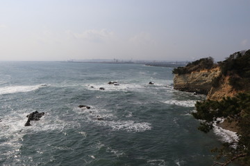 福島県いわき市三崎公園の海岸