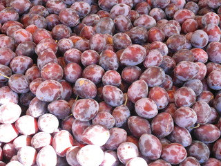 Wochenmarkt Pflaumen