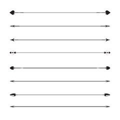 arrow bows, text dividers and arrows separator set 