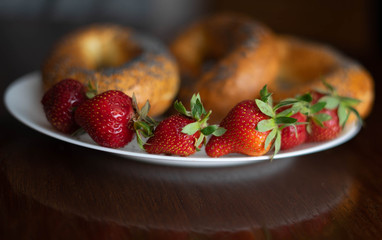 strawberries in a bowl