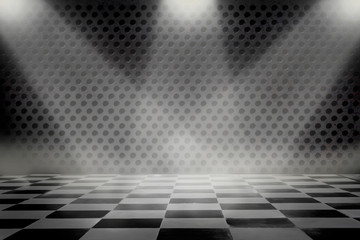 empty room with spot light