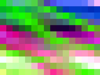 Phosphorescent pink purple abstract background with squares