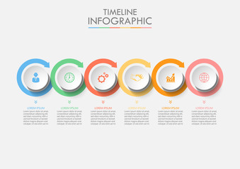 Business data visualization. timeline infographic icons designed for abstract background template milestone element modern diagram process technology digital marketing data presentation chart Vector