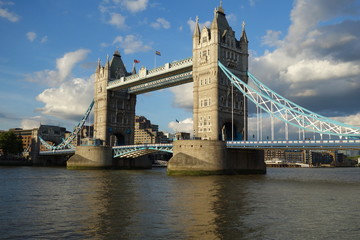 Fototapeta na wymiar Tower Bridge - the bridge which crosses the River Thames close to the Tower of London and has become an iconic symbol of Lon
