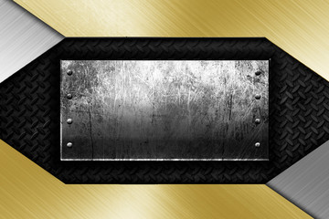 Modern metal framing background template