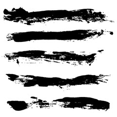 Ink vector brush strokes background. Vector illustration. Grunge texture.