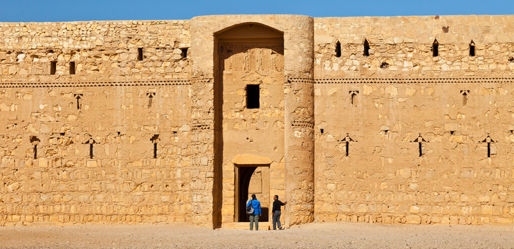 Castillo del desierto Al-Kharaneh. Jordania, Oriente Medio