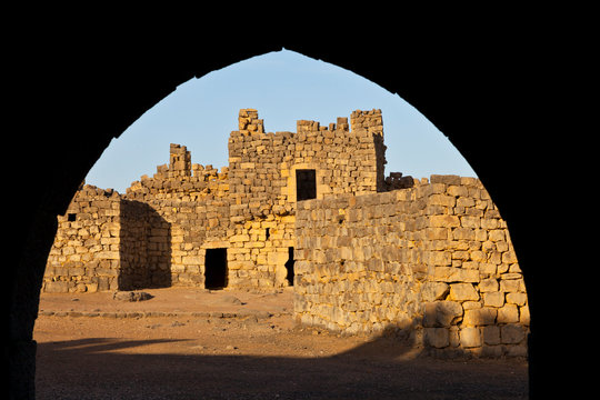 Castillo del desierto Al-Azraq. Jordania, Oriente Medio